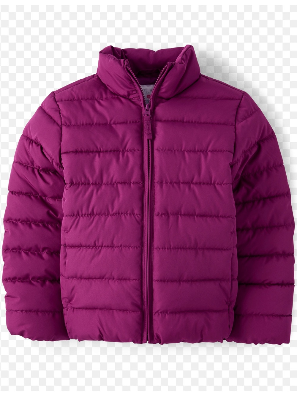 Children’s Place Girl’s Puffer Jacket L (10/12) Pink Magenta Water Resistant NWT